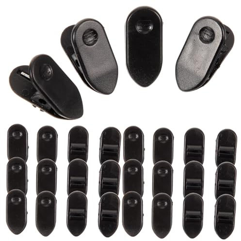 DOITOOL 100piezas Clips para Cable De Audio Abrazadera para Collar De Cable Clip De Fijación De Auriculares