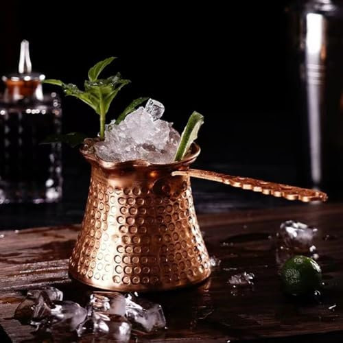 Grande cafetière turque en aluminium et cuivre Cezve, cafetière grecque, cafetière arabe, cafetière turque, pour hôtel, café, restaurant