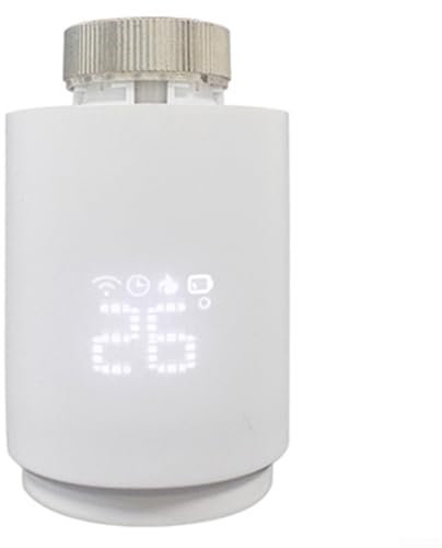 Zilimontt Termostato digital de radiador inteligente para el hogar, válvula programable, para termostato inteligente ZigBee TRV, controlador termostático de temperatura de calefacción de cabeza
