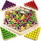 VingaHouse Chain Triangle Chess Game, Geometric Chess Game Set, Triggle Rubber Elastic Band Board Game, Family Board Game, Puzzle Strategy Game Toys for 4 Players, Portable Chess Game for Kids Adult