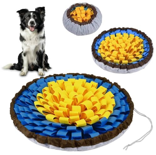 AYESY Tappeto Olfattivo Cane, 48 cm Tappetino antiscivolo per animali domestici con coulisse per appenderlo,tappetino per sniffare cibo,per l'allenamento Olfattivo lo Slow Food Sollievo Dallo Stress