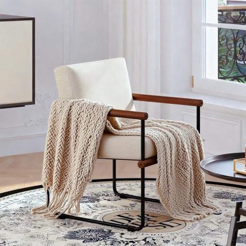 Ztexkee Relaxsessel Sessel Polstersessel Loungesessel für Wohnzimmer, Schlafzimmer, Abnehmbar und waschbar Stoff Beige