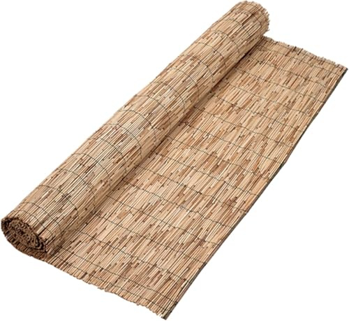 Fiore Design Arella Bamboo Naturale da Esterno – Frangivista in Cannette 4–6 mm, Copertura Recinzione per Giardino, Balcone e Terrazzo, Disponibile in Diverse Dimensioni (1x5 mt)