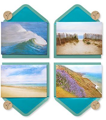 Papyrus Blank Cards with Keepsake Box, By the Sea (20-Count)
