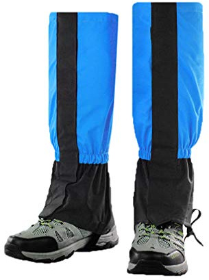 Luwint Guêtres imperméables pour enfants, équipement de randonnée, chasse, escalade pour filles et garçons de 6 à 12 ans (bleu)