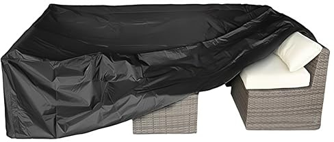 CKCLUU Heavy Duty Patio Furniture Cover - All-Weather Protection, Perfect Fit, Durable Tear-Resistant, Windproof Stay-in-Place, Easy Install for Outdoor Sectional/Table Chair Sets 128x83x28