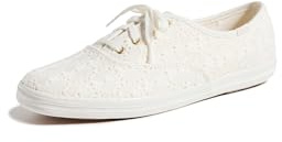 Keds Champion Seasonal - Sneaker da Donna in Tela, Crema all'Uncinetto, 7.5