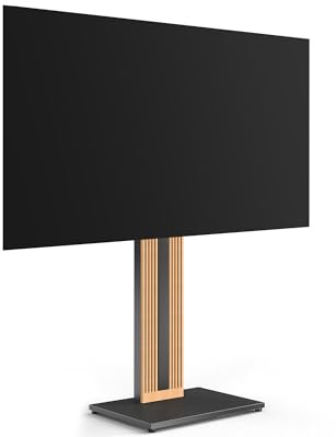 FITUEYES Design TV Ständer aus Buchenholz TV Stand für 32-65 Zoll Fernseher TV Standfuss drehbar höhenverstellbar Zen Serie