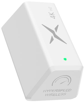 DELUX Hyperspeed 4000Hz Ricevitore Wireless per M800Ultra, 4kHz Dongle, Nordic 52820 MCU, con indicatore della batteria (bianco)