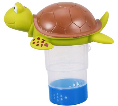 FUNOMOCYA Cartoon Turtle Floating Pool Dispenser Pool Chemical Floater Slow Release Function Suitable for and Hot Tubs Inflatable Spa Accessories