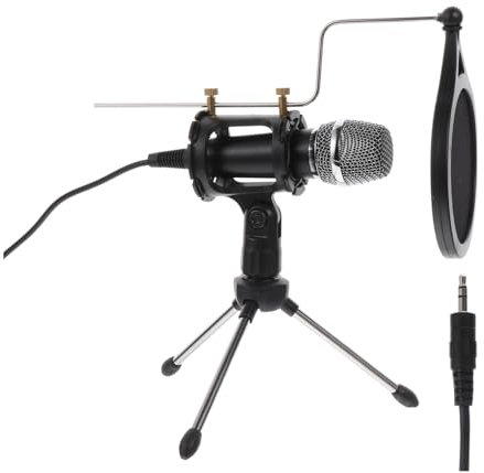 ULDIGI 1 Satz Mikrofon-Set richtmikrofon Studio mikrofon pc mic handyhalter Laptopständer für Schreibtisch Mikrofon für Studio Mikrofon für -Übertragung Elektronisches Bauteil Black