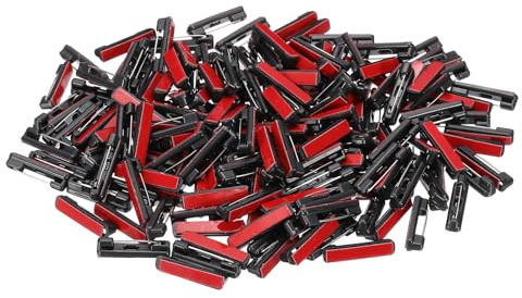 PATIKIL 200 Épingles De Sécurité, 22mm Épingles De Barre Autocollantes Épingles De Badge Épingles D'Étiquette Nom en Gros Petites avec Bandes Adhésives À Dos Plat DIY Artisanat, Noir