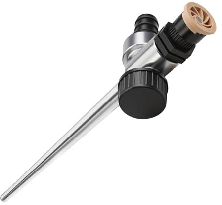 UZYXC 1 Aspersor de Césped y Sprinkler: Riego con Boquilla Redonda Ajustable 0-360°, para Pequeñas Áreas Exteriores de Jardín