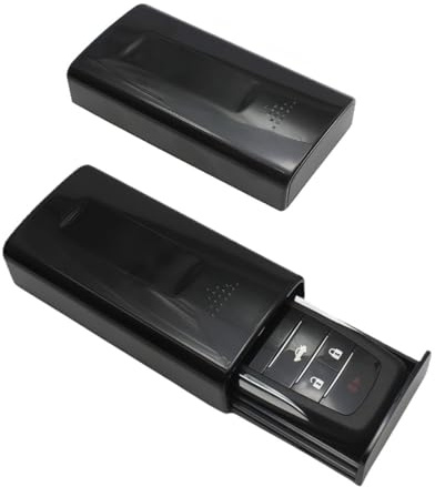 Omana Magnetic Key Box Hide Key Holder Strong Magnet Car Key Safe Emergency Key Box Secret Hide a Key Case House Home Key Safe (BlackL)