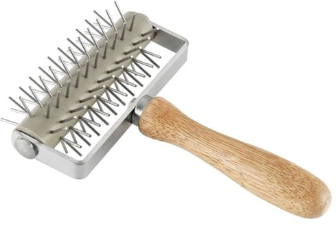 Docker per pasta pizza Docker per pasta in acciaio perforatore a rullo per pizza con manico biscotti pane pasticceria strumento di cottura