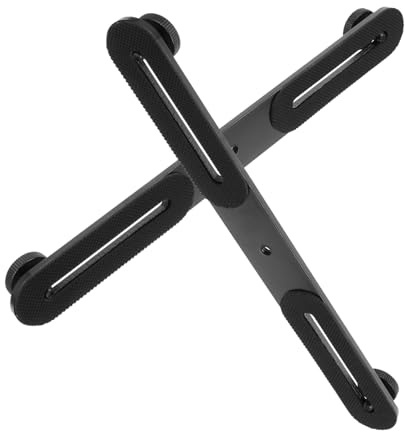 TEHAUX Staffa per Flash e Microfono Barra di Estensione Doppia Regolabile, Supporto a Slitta per Fotocamera Cuscinetto Antiscivolo, Kit 2 Pezzi per Accessori Fotografici Professionali
