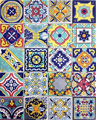 Set 20 Piastrelle cm 10x10x1 in Ceramica per Patchwork S10PTW20