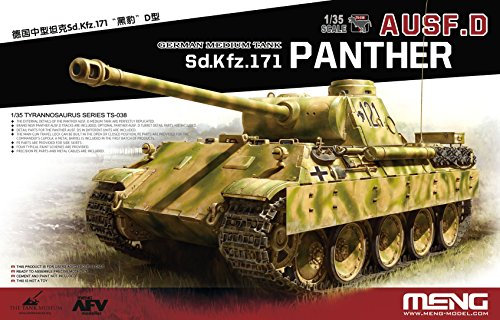 Meng Model TS-038 1/35 Sd.KFZ 171 Panther AUSF.D Plastikmodellbausatz, Modelleisenbahnzubehör, Hobby, Modellbau, Mehrfarbig