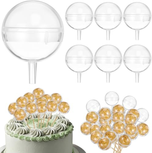 Milisten 25Pcs Mini Clear Chocolate Cups with Lids, Truffle Holders for Bouquet Packaging, Transparent Candy Wrappers for Valentine's Day, Wedding & Flower Shop