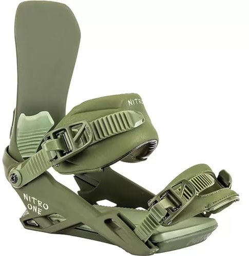 Nitro Herren One '23 Snowboard All-Terrain-Bindung Snowboardbindung, Olive, M
