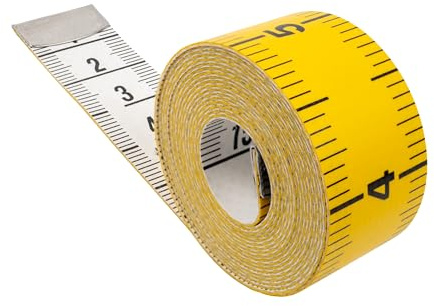 Schneidermaßband, 1 Stück, universal Massband mit 200 cm Gesamtlänge, 2 in 1 Maßband mit CM und Zoll Skalierung, Ausmessung von Kleidung, Körper-Fett, Rollmaßband, Messband, aus Glasfieber Kunststoff