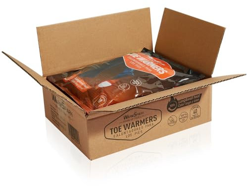 WarmSpark Zehenwärmer - 80 Fußwärmer Pads für Schuhe (40 Paar Zehenwärmer) Extra Wärmepads für 10 Stunden Wärme