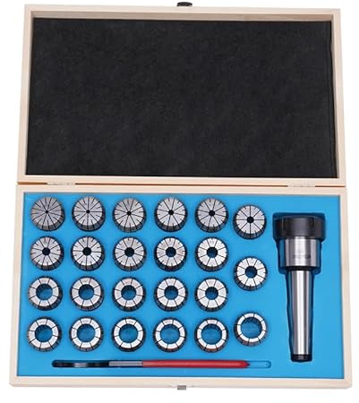 Jeu de Mandrins à pince 23 pièces MK4/MT4 M16, ER40 Ø 4-26 mm Clé pour fraisage tour porte-outils à pince en acier pour ressorts 65 Mn pour graver CNC et tour de fraisage