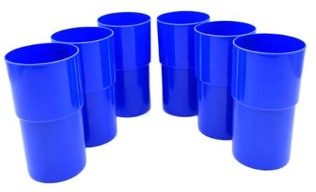 Kimmel Lot de 6 gobelets bleus de 330 ml