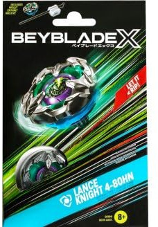 cavernedesjouets Coffret toupie - pour Beyblade Lance Knight 4-80hn - Set toupie + Lanceur - Type défense + 1 Carte