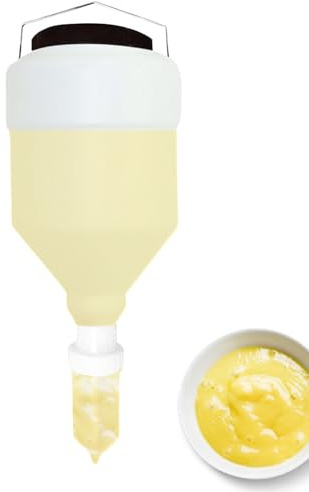 Kramflaskor för såser | Upphängningsbar dressing dispenser | Ketchup senapsdispenser | Påfyllningsbar läckagesäker flaskbehållare för såser smaktillsats matlagning gräddfilsdressing