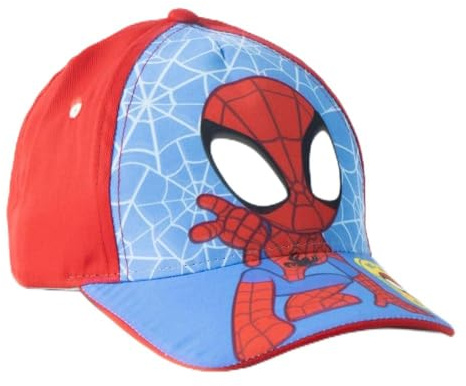 Justerbar Spidey barnkeps för pojkar och flickor – Spidey keps med böjd visir för sommar, park och strand
