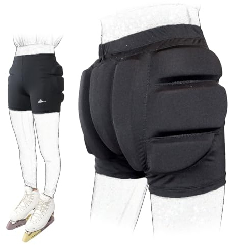 Skating Spirit Padded Shorts Protective Crash Pants Tailbone Hip Butt Pad for Ice Figure Roller Skating Skateboarding Skiing Snowboarding