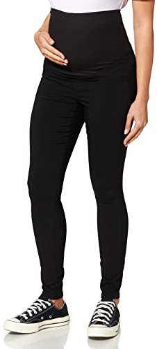 Mamalicious Mllucy Pantalon Slim A. Noos, Noir/Denim, M Femme