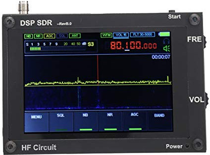 Récepteur SDR 3.5 50kHz‑‑200MHz HAM DSP, Récepteur SDR Récepteur Radio à Ondes Courtes, LNA intégré Prend en UHF UHF, Batterie 2000 MAh