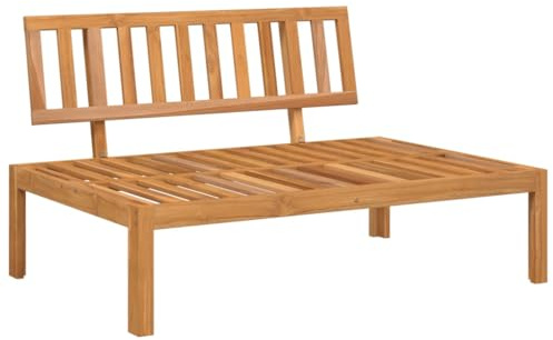Canapé central palette de jardin bois massif d acacia