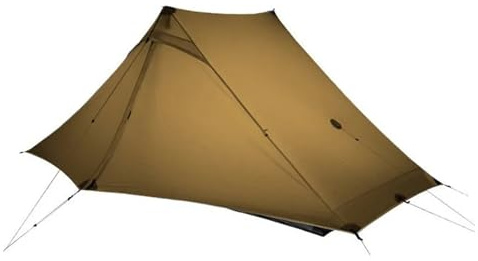 3FULGEAR Lanshan 2 Pro Tente de Camping ultralégère pour 2 Personnes, Tente Professionnelle 3/4 Saisons sans tiges en Nylon argenté 20D pour Le Camping, la randonnée