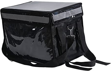 FUNOMOCYA Lebensmittelbox Behälter Isolierte Lunchbox für Takeaway Behälter Deckel Wasserdicht Thermotasche 32L Schwarz