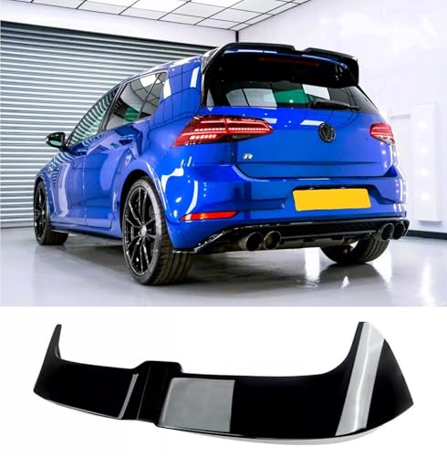 For Auto Perfectionists UK Boot Spoiler Compatible With VW Golf R GTD GTI MK7 MK7.5 2013-2020 OT Style ABS Gloss Black