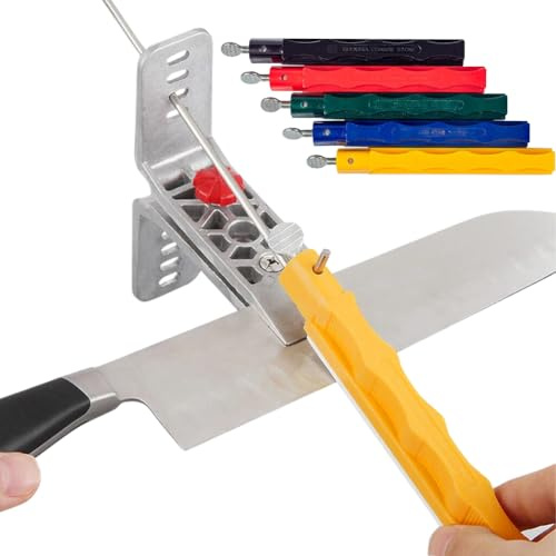 Messerschärfer Set, Erwachsene Schärfset, Messerschärfer Profi für den Innen und Außenbereich mit 5 Wetzsteinen, Messer Schleifgerät