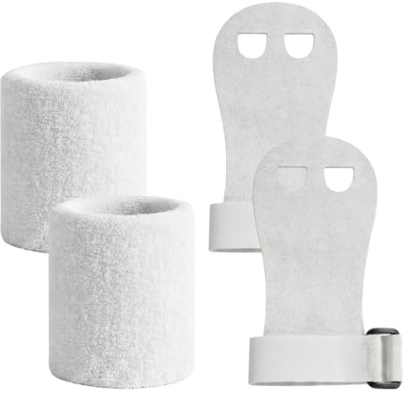 1 Paire Maniques Gymnastique Enfant avec Bracelets | Manique Gymnastique Fille, Livré avec Une Paire de Protège-Poignets, Paume de Gym de Tailles Enfants pour Filles, Aux Garçons