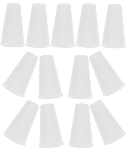 SOESFOUFU 15 Pezzi Ricambi per Veneziane, Pomelli per Cordino in Plastica Bianca, Foro Interno 2,5mm, per Tende e Veneziane in Alluminio