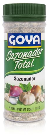 Goya Sazonador Total 312 gr, Sazonador Goya con Ajo, Cebolla, Sal, Perejil, Comino y Orégano, Ideal para Carnes, Pollos, Mariscos y Más