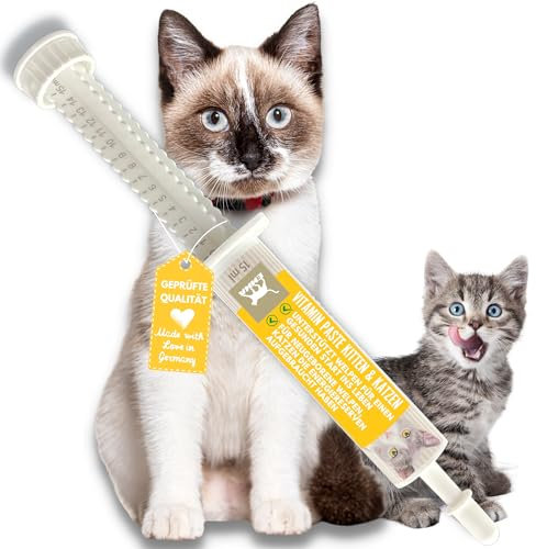 EMMA® Puppy build-up paste I Feed supplement for young cats I Biotin I Vitamin A, D, B1, B2, B6, C I Energy booster I Weekly cure I 15ml