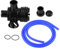 Tubo de escape de coche Blow Off Valve Qiilu Turbo sonido silbato BOV Sopla-Apagado Valvula Simulador para motores 1.8T 2.7T