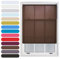 FURNISHED Tageslicht-Rollo, zuschneidbar, Fensterschutz, Nicht verdunkelnder Stoff, komplettes Rollo-Set für Küche, Wohnzimmer, Schlafzimmer, Mokka, 115 x 210 cm
