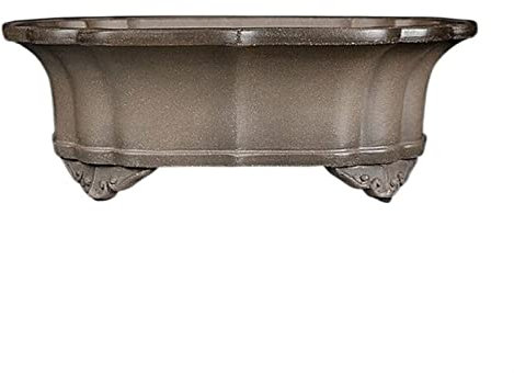 PEVSCO Blumentopf Großer violetter Sand-Blumentopf mit großem Durchmesser, Balkon, Innenhof, Veranda, dekorativer Blumentopf mit Drainagelöchern Pflanzvase