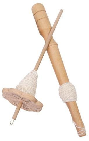 Drop Spindles – Traditional Yarn Drop Spindle Hand Spinnieng | Smooeth Top Whorl Spin Wooden Spindle Kit | Hand Spinnieng Wool Ideal for Beginners, Yarn Making, Fiber Arts & Craft Projects