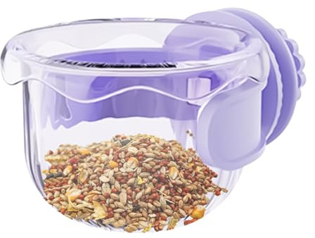 Juego De Platos De Alimentación De Aves - Alimentador De Aves Para La Jaula | Alimentador De Periquitos | Plato Anti-vapreros Portátil Para Alimentar El Loro Para Beber Lío Cacatina Al Aire Libre Jard