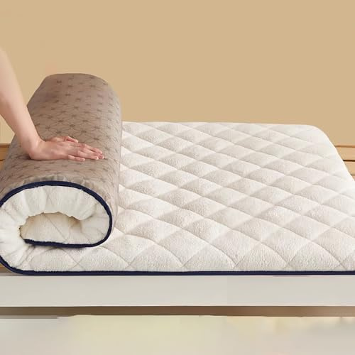 Bärbar japansk madrass tjock 90 x 200 x 8 cm hopfällbar futon sovmatta idealisk för hemresor och gästbäddar bekväm bäddlösning för avkoppling