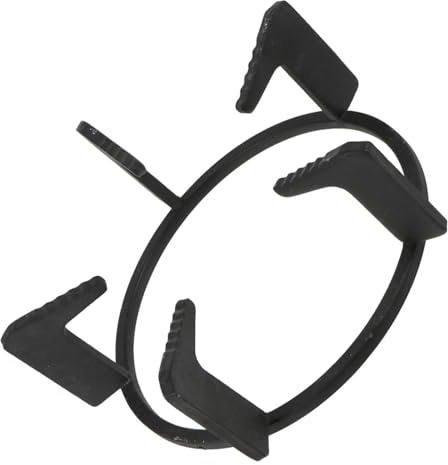 HOMSFOU Support pour Cuisinière à Gaz en Fonte Épaisse Mate Antidérapante, Anneau de Cuisson Rond pour Casseroles et Woks, Accessoire Cuisine Solide pour Usage Domestique et Restauration